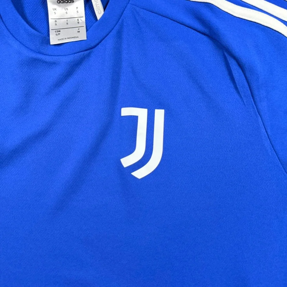 Adidas Juventus Training Jersey Mens Small Blue Climalite S16148 Soccer Shirt